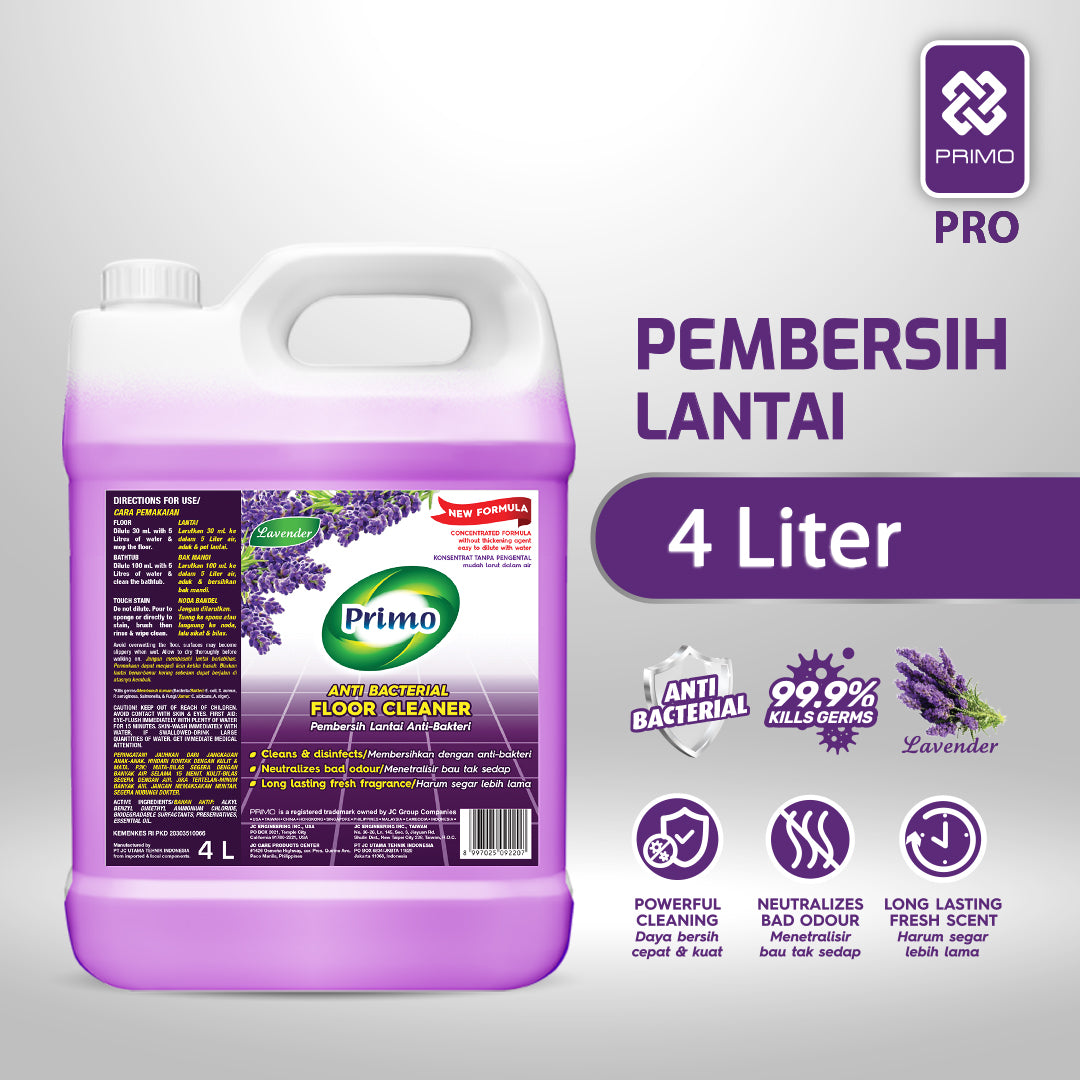 Pembersih Lantai Lavender 4L - Pembersih Lantai Antibakteri