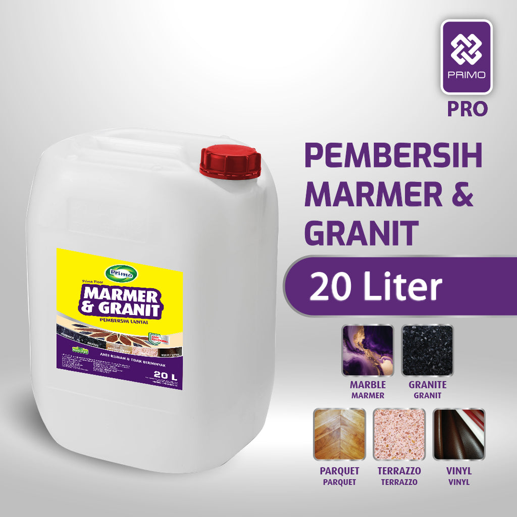 Marble & Granite Cleaner 20L - Pembersih Lantai Marmer, Granit, Parket Antibakteri