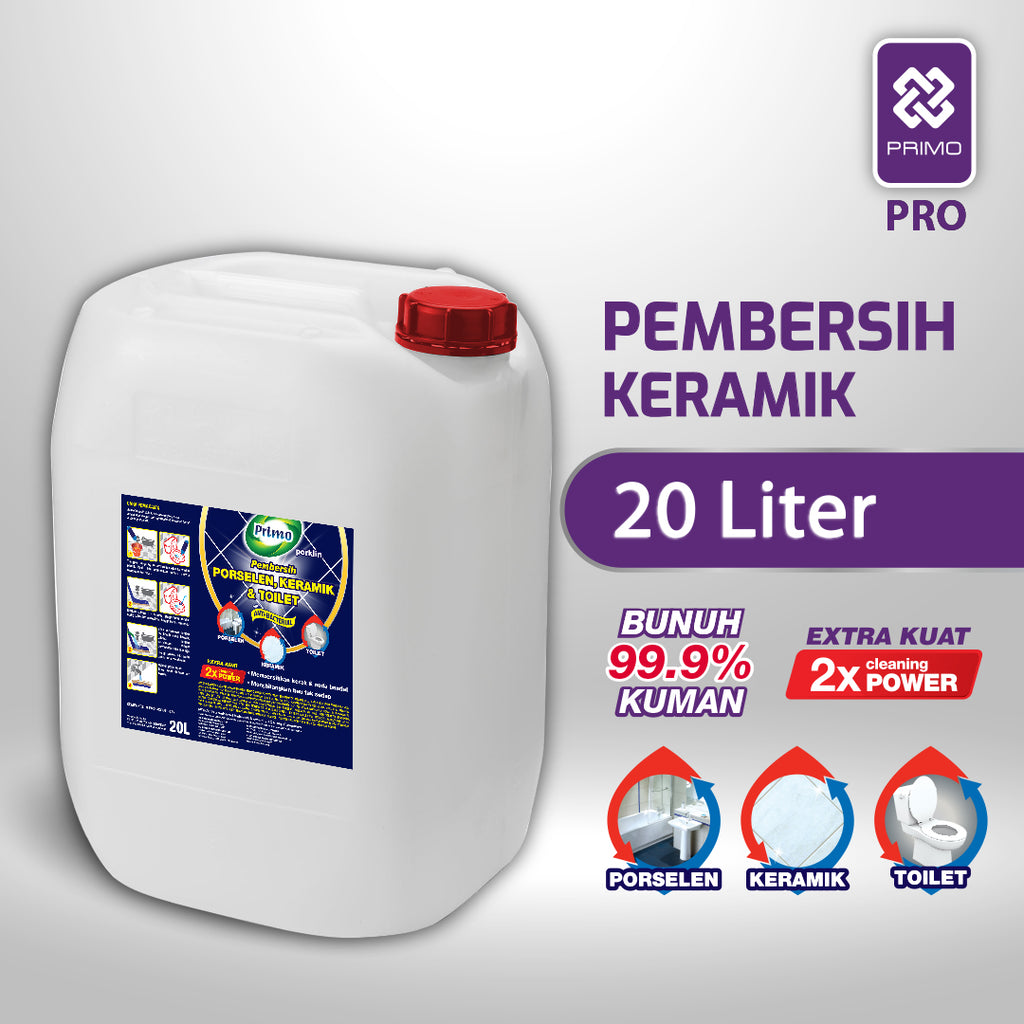Porklin Blue Strong 20L - Pembersih Keramik, Porselen, Kamar Mandi & Toilet