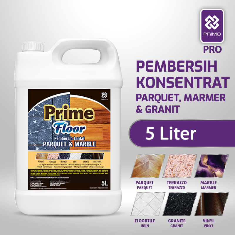Prime Floor 5L - Pembersih Marmer, Granite, Parquet