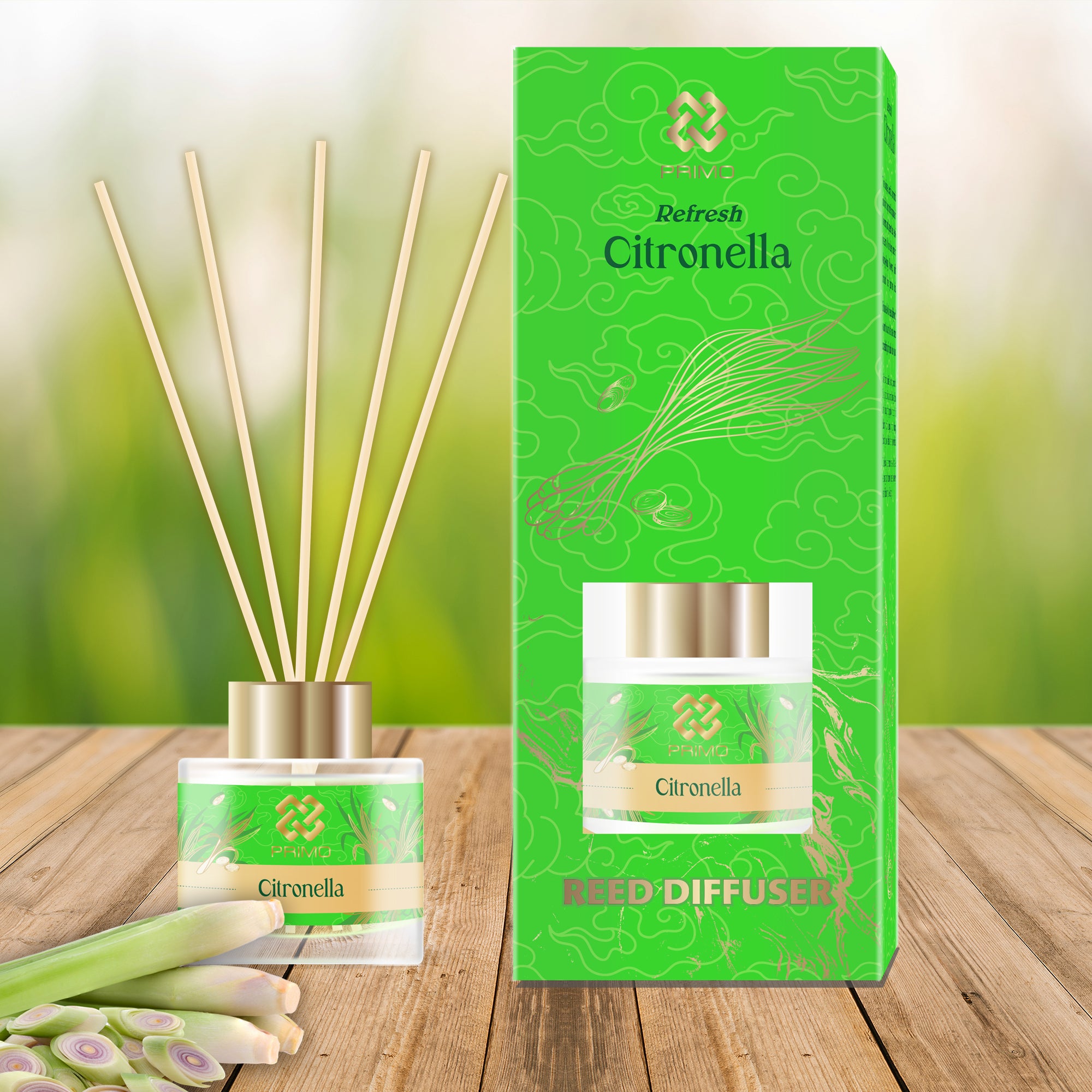 Reed Diffuser Citronella 30mL - Kemasan Spesial