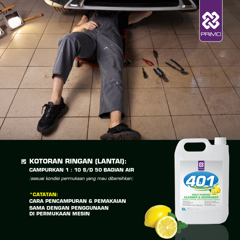 Multipurpose Cleaner 401 - Pembersih & Degreaser Multifungsi Biodegradable 5L