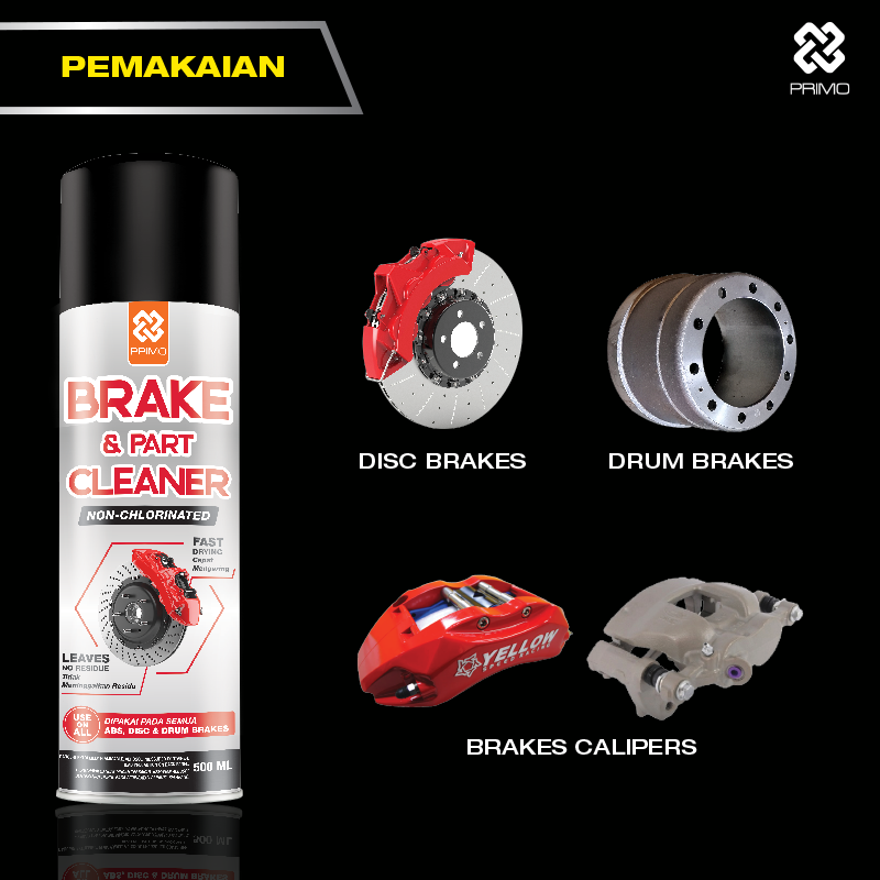 Brake & Part Cleaner 500mL - Pembersih Cakram Rem & Sparepart (Berbasis Pelarut)