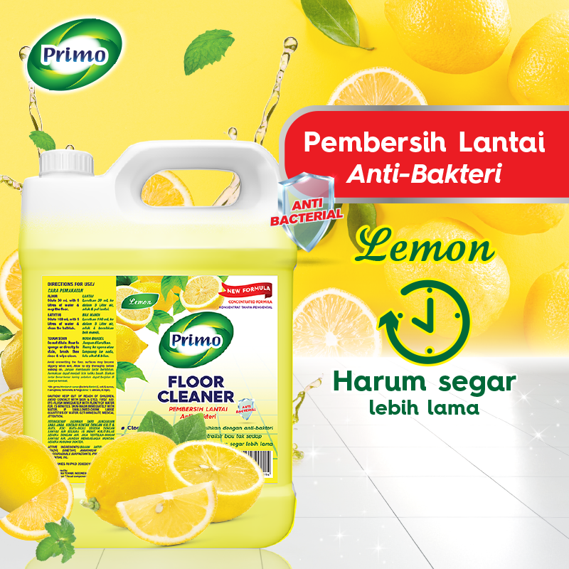 Pembersih Lantai Lemon 4L - Pembersih Lantai Anti Bakteri