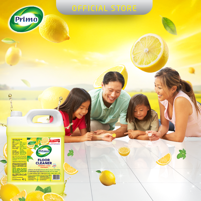 Pembersih Lantai Lemon 4L - Pembersih Lantai Anti Bakteri