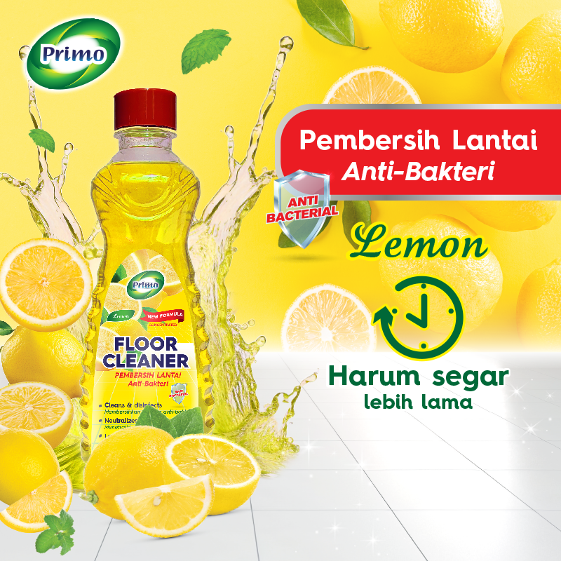 Pembersih Lantai Lemon 750mL - Pembersih Lantai Anti Bakteri