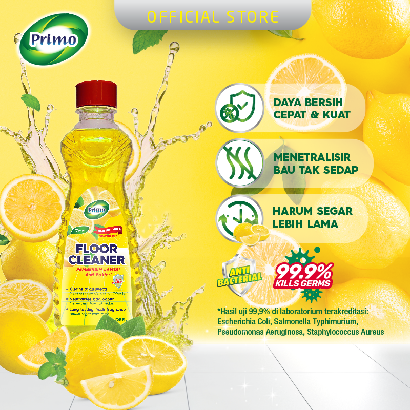 Pembersih Lantai Lemon 750mL - Pembersih Lantai Anti Bakteri