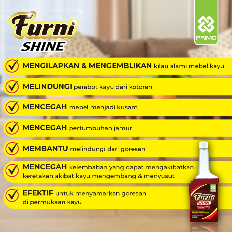Furnishine Darkwood Oil 250mL - Minyak Pengkilap Furnitur