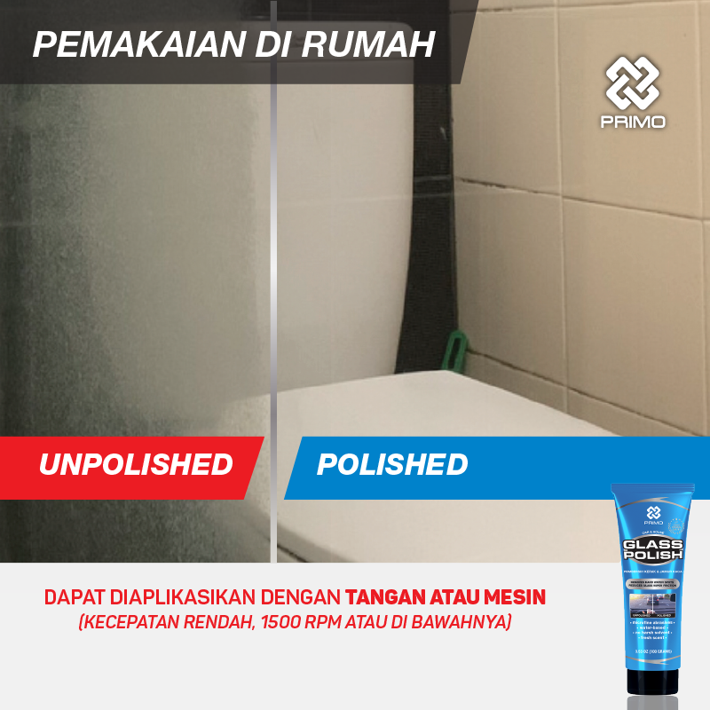 Glass Polish 30gr - Pembersih Kerak Jamur Kaca & Pengkilap Kaca