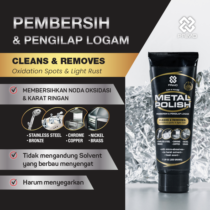 Metal Polish 30Gr - Pembersih Kerak Jamur Logam & Pengilap Logam
