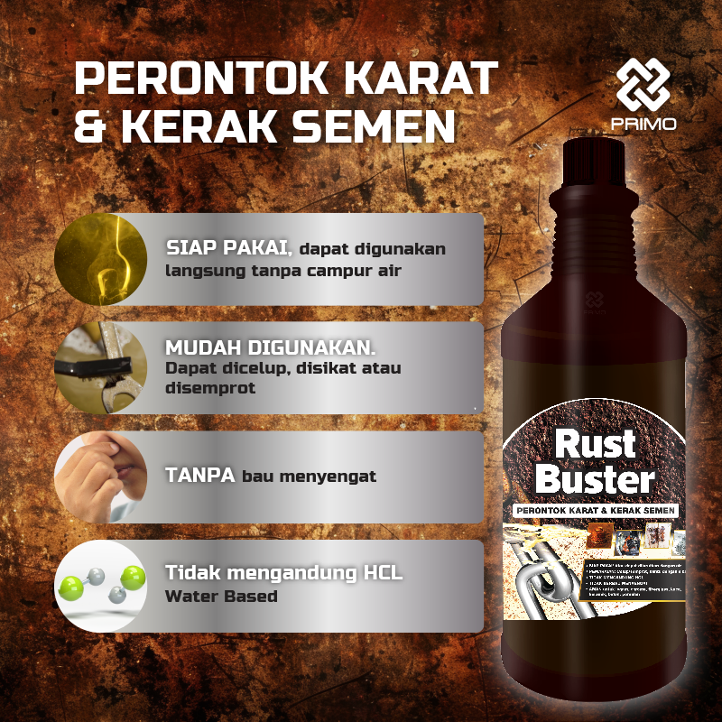 Rust Buster 300mL - Pembersih Karat & Kerak Semen