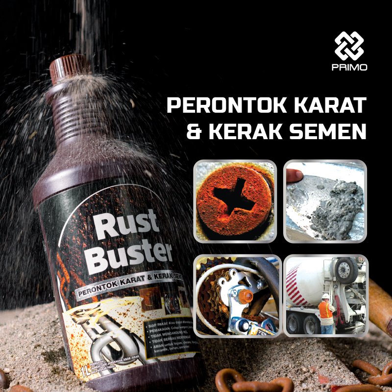 Rust Buster 1L - Pembersih Karat & Kerak Semen