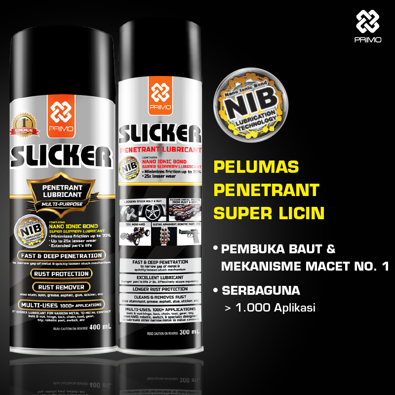 Slicker 300mL - Pelumas Super Licin Anti Karat Serbaguna (Semprotan Pelumas dengan NIB)