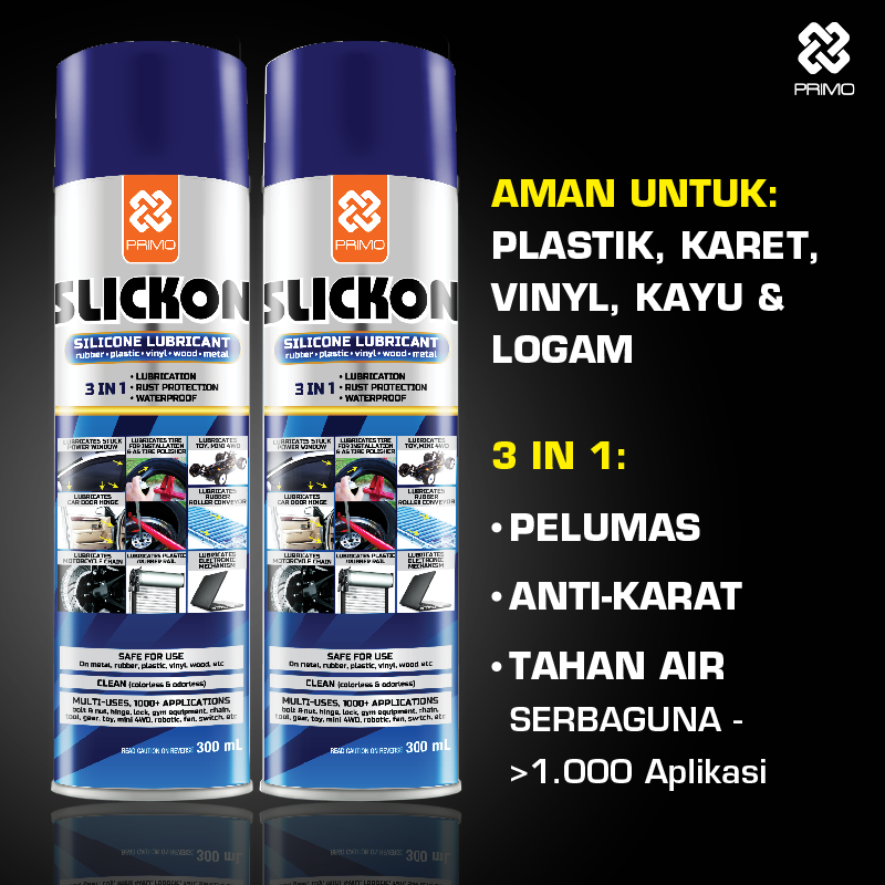 Slickon 300mL - Pelumas Silikon Khusus Karet dan Plastik