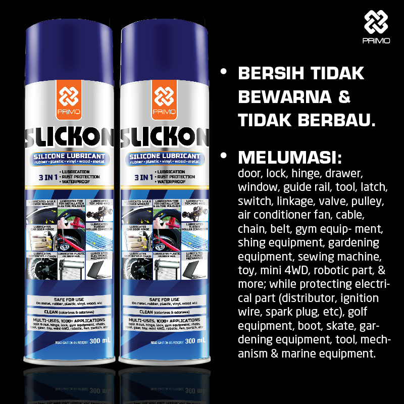Slickon 300mL - Pelumas Silikon Khusus Karet dan Plastik