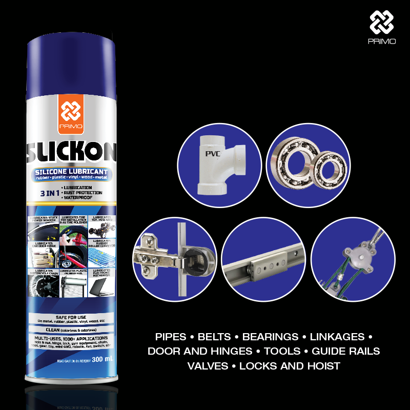 Slickon 300mL - Pelumas Silikon Khusus Karet dan Plastik