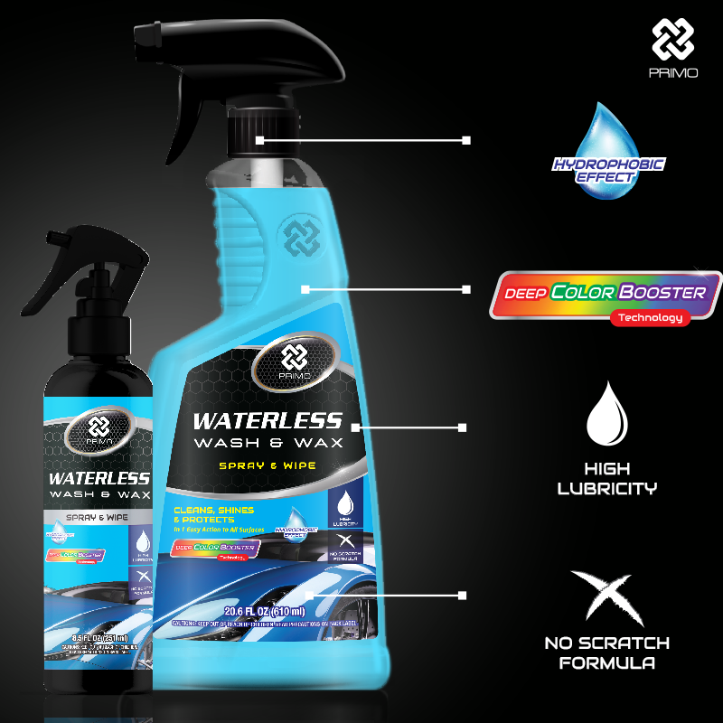 Pencuci & Wax Hidrofobik Tanpa Air 251mL