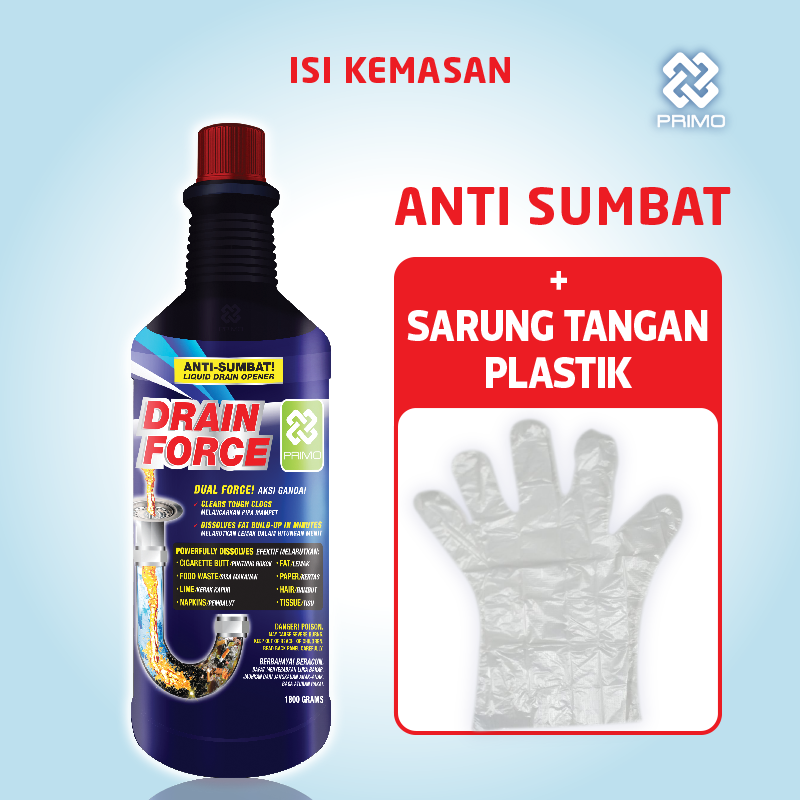 Drain Force 1800gr - Anti Mampet Saluran Air