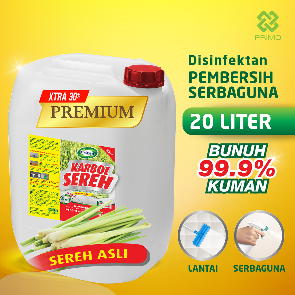 Karbol Sereh Premium Citronella 20L - Pembersih Serbaguna Disinfectant Anti Kuman