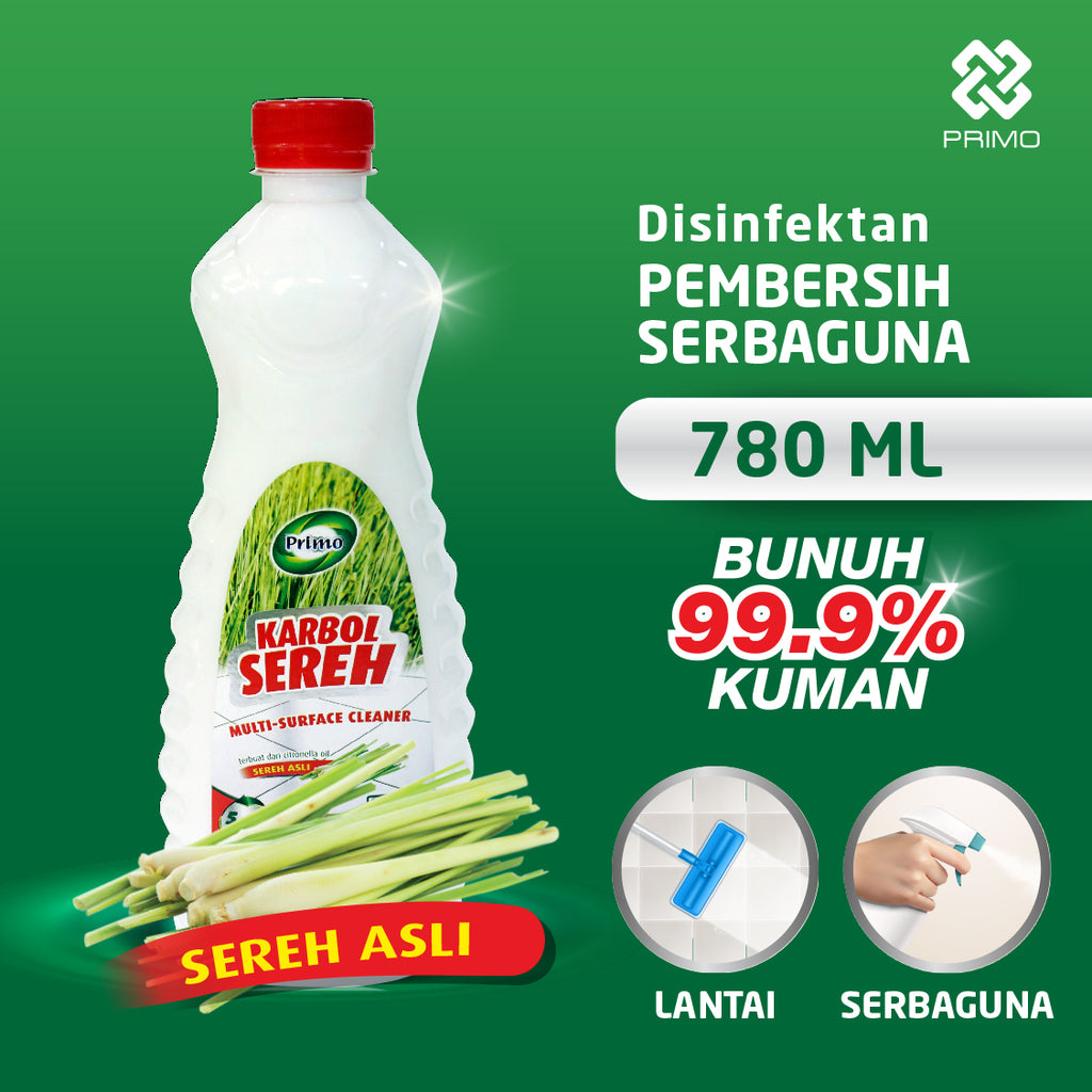 Karbol Sereh Citronella Asli 780mL - Pembersih Serbaguna Disinfektan Anti Kuman