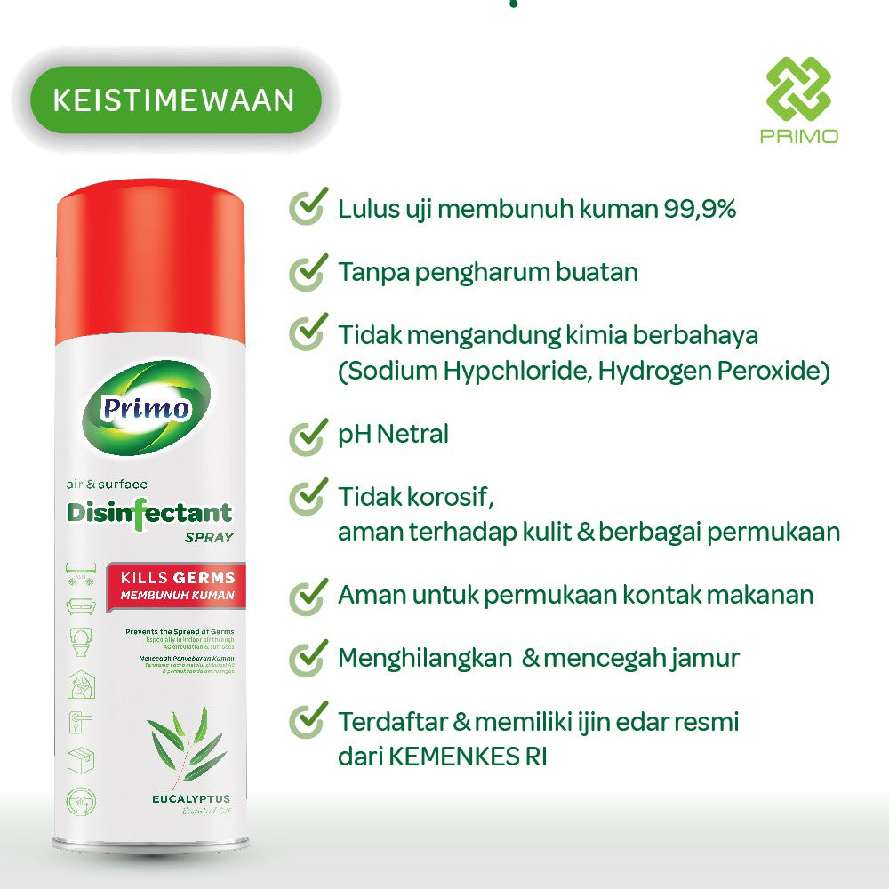 Semprotan Disinfektan Fogging Udara & Permukaan Eukaliptus 300mL