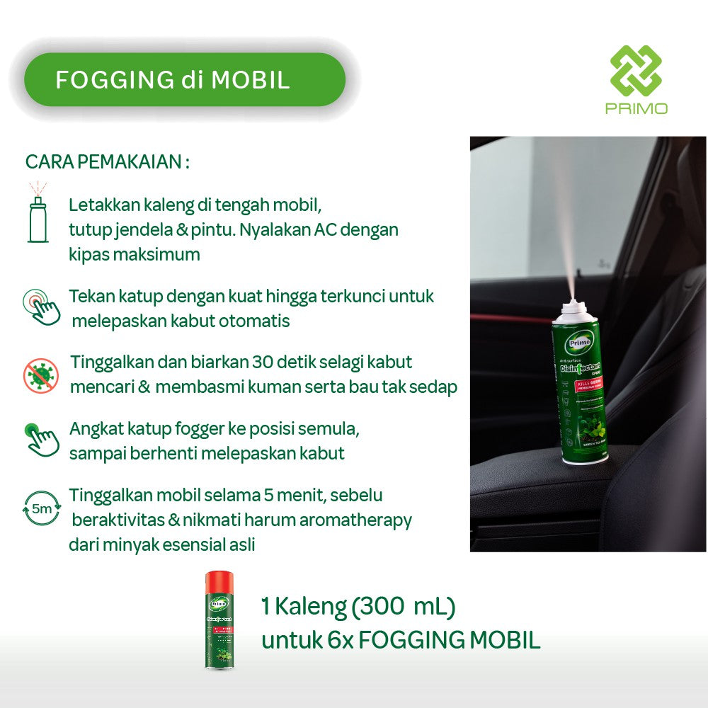 Semprotan Disinfektan Fogging Udara & Permukaan Eukaliptus 300mL