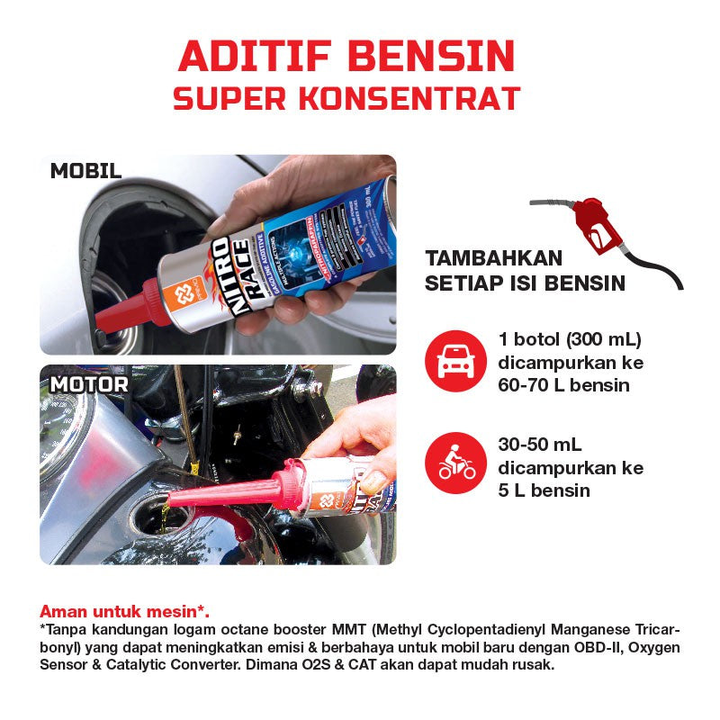 Nitro Race 4L - Gasoline Booster with Nitroparaffin Technology