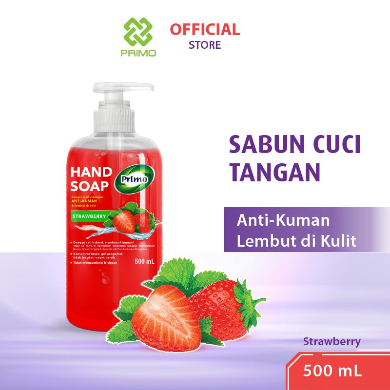 Handsoap Strawberry 500mL - Sabun Cuci Tangan Anti Bakteri