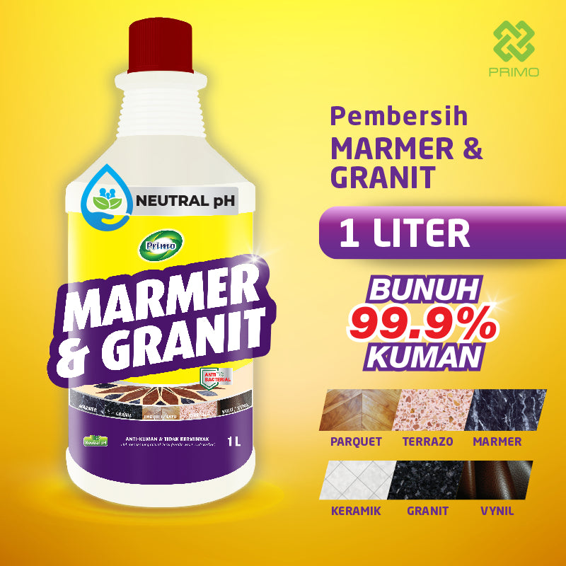 Marble & Granite Cleaner 1L - Pembersih Lantai Marmer, Granit, Parquet Antibacterial