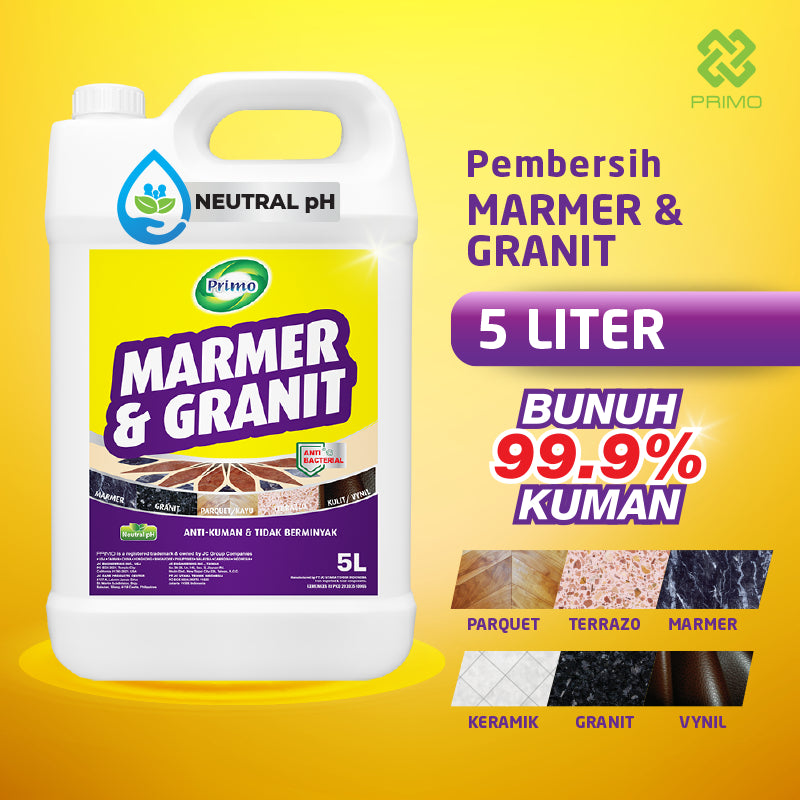 Marble & Granite Cleaner 5L - Pembersih Lantai Marmer, Granit, Parquet Antibacterial