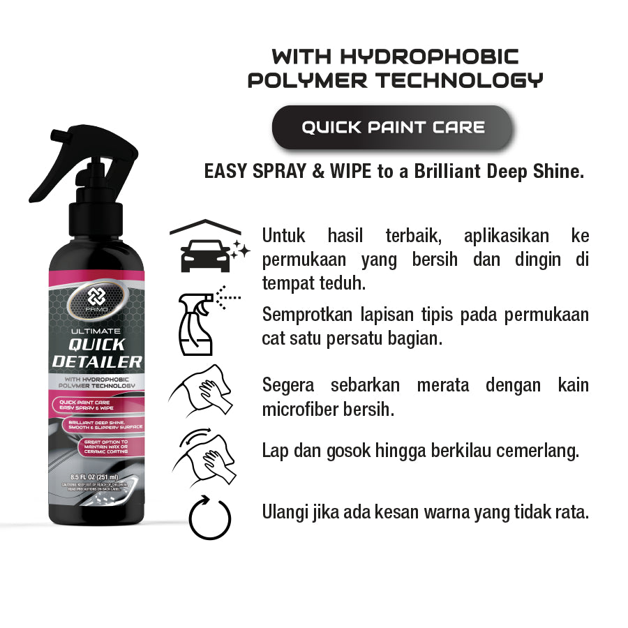 Quick Detailer 610mL - Semprot & Lap Perawatan Cepat Cat