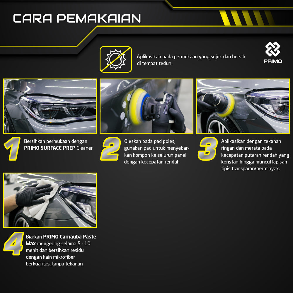Carnauba Paste Wax 60gr - Pengkilap dan Perlindungan dengan Carnauba Wax