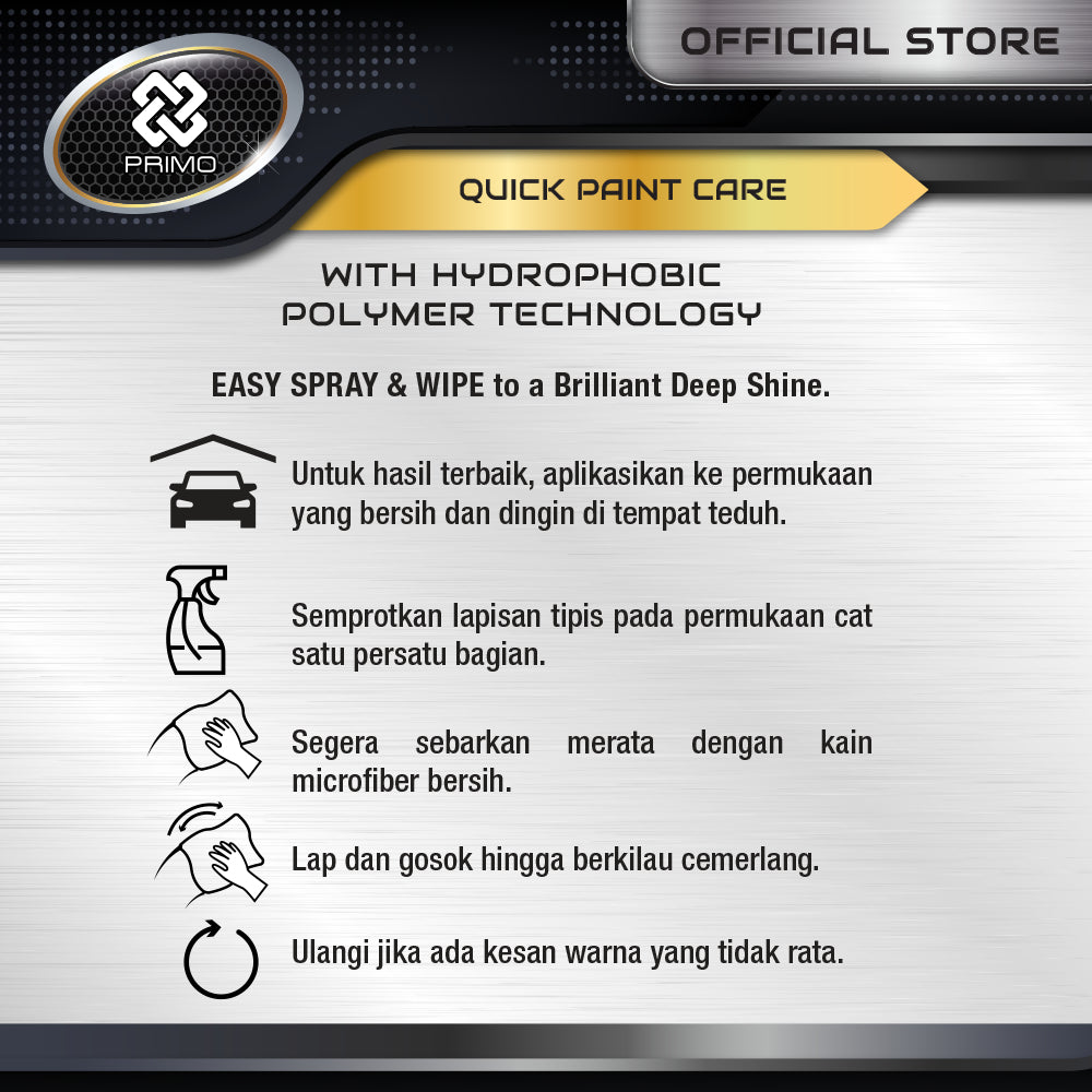 Quick Detailer 610mL - Semprot & Lap Perawatan Cepat Cat