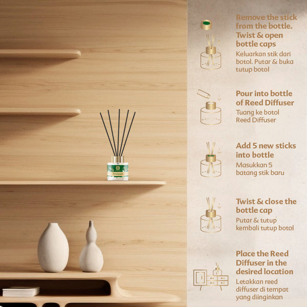 Reed Diffuser Teh Kahyangan 30mL - Paket Spesial