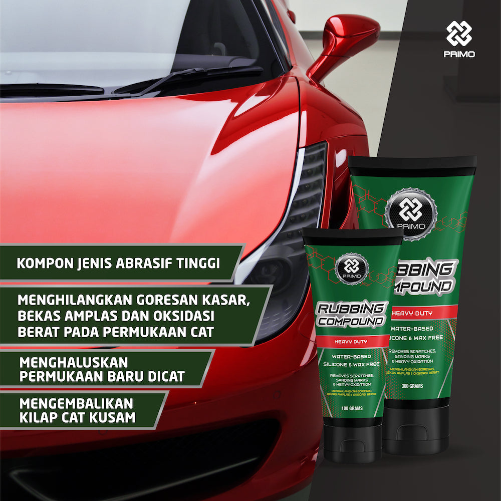 Rubbing Compound 100gr - Penghilang Goresan & Baret Heavy Duty