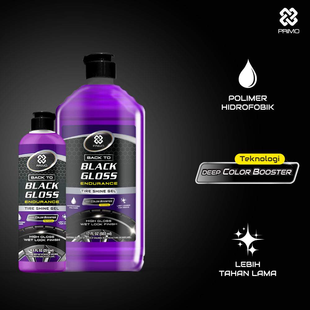 Back to Black Gloss Endurance Tire Shine Gel 503mL - Pengkilap & Perawatan Ban (Super Gloss, Tahan Lama, Tidak Berwarna)