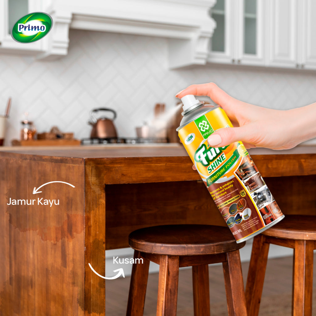 Furnishine 420mL - Pembersih & Pengkilap Furniture dengan Antibacterial Disinfectant