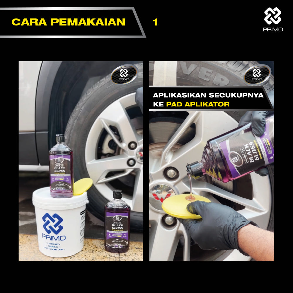 Back to Black Gloss Endurance Tire Shine Gel 503mL - Pengkilap & Perawatan Ban (Super Gloss, Tahan Lama, Tidak Berwarna)