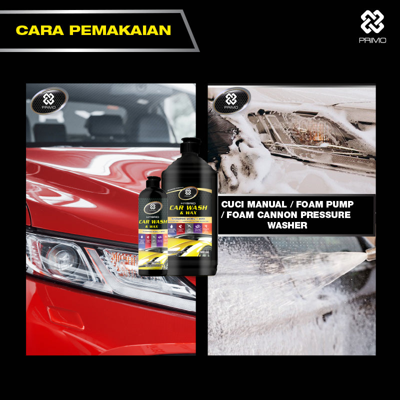 Car Wash & Wax 400ml - Hybrid Car Shampoo With Carnauba Wax