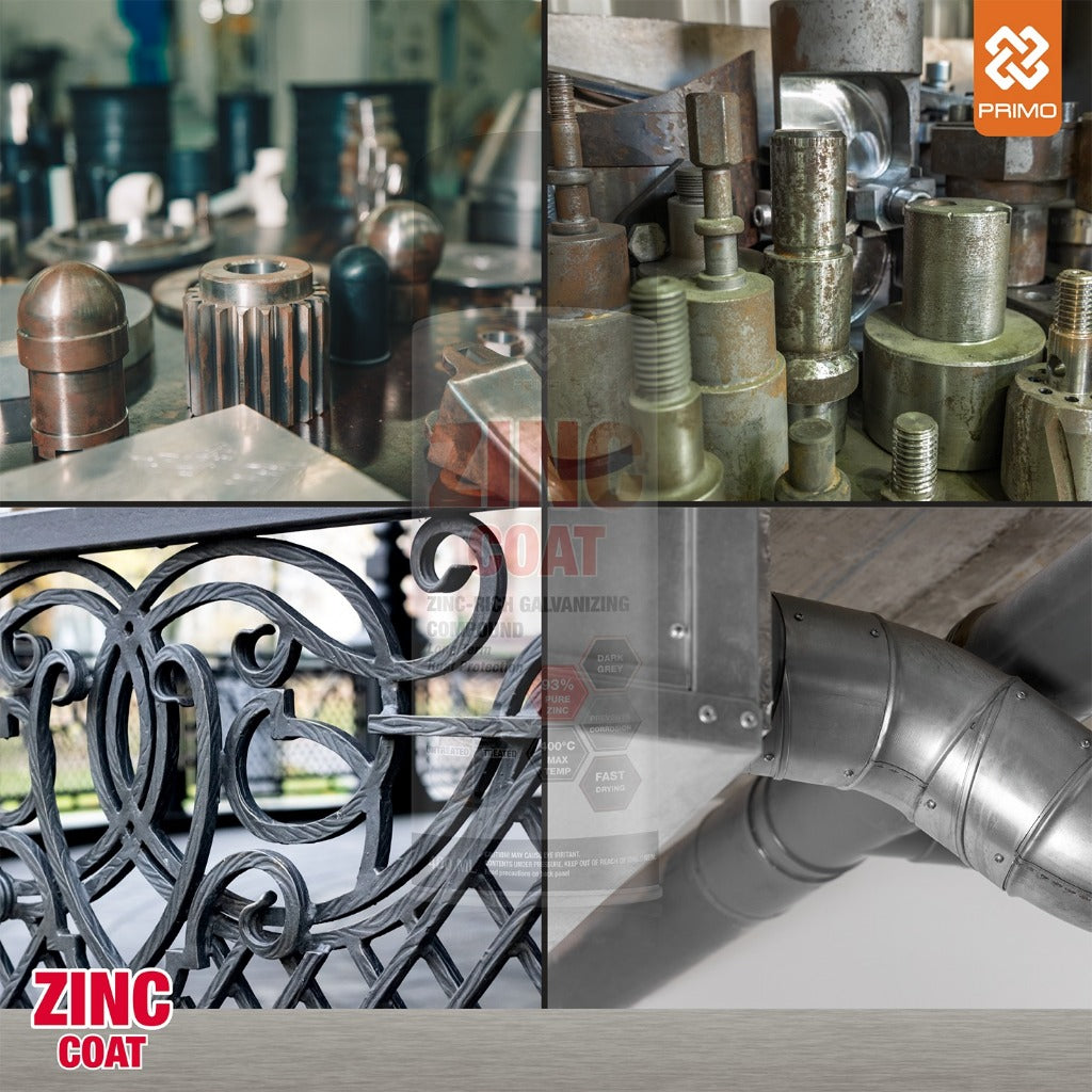 Zinc Coat 400mL - Cat Anti Karat & Korosi (Heavy Duty - Warna Abu-abu Tua)