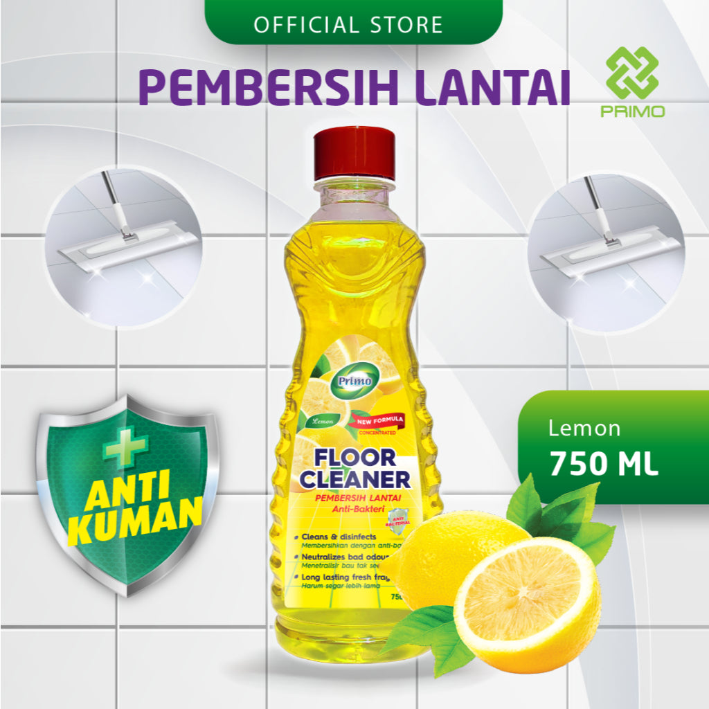 Pembersih Lantai Lemon 750mL - Pembersih Lantai Anti Bakteri
